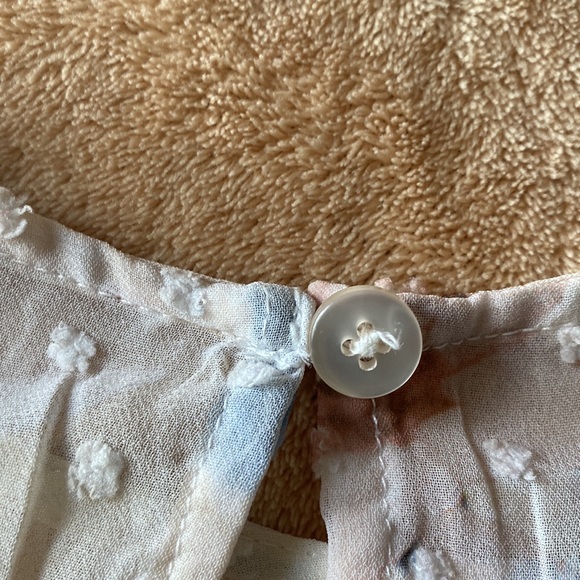 LAURA ASHLEY - TAN FLORAL PRINT - Picture 5 of 5